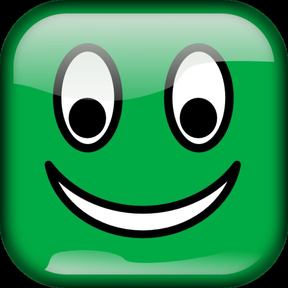 Green Smiley Face Clip Art N28