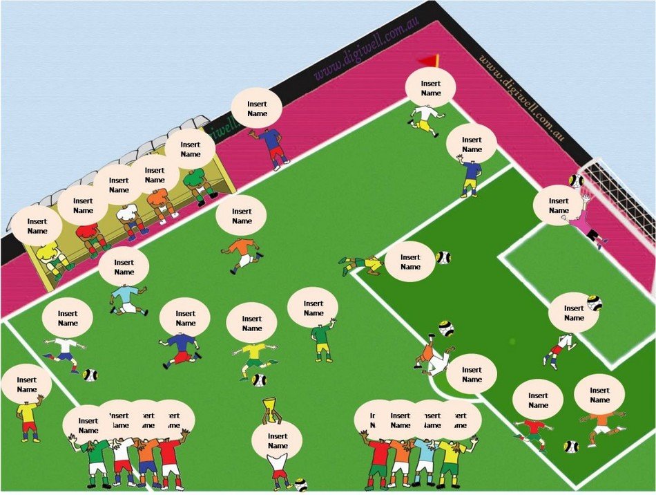 Clip art of Call Football Soccer