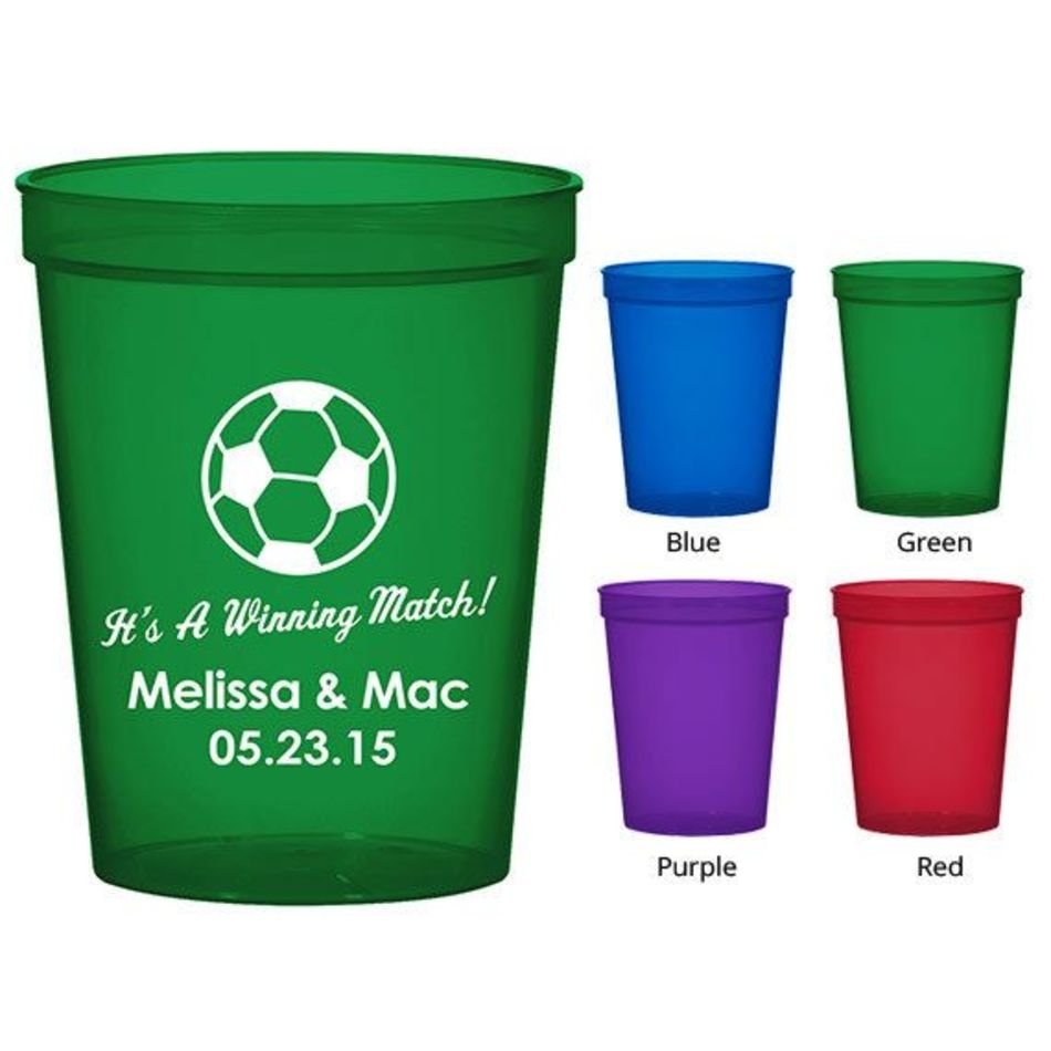 Cups Clipart 1206 Soccer Ball Plastic Custom Stadium