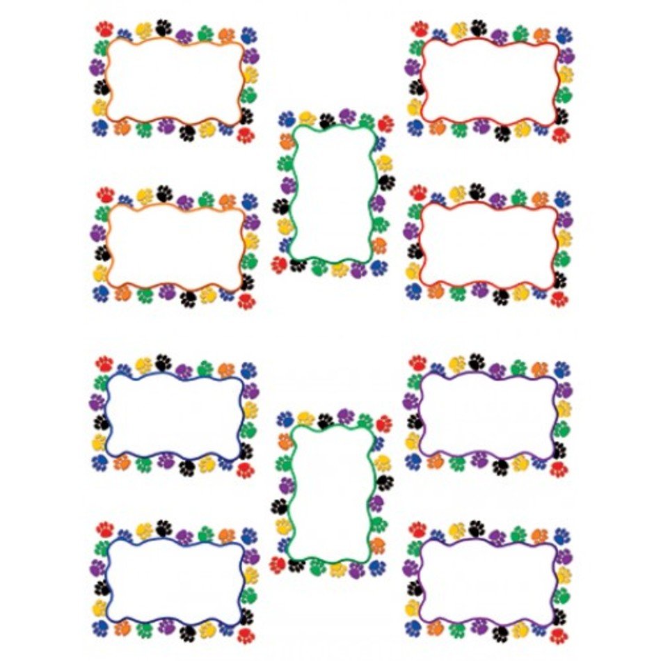 Colorful Paw Prints N3