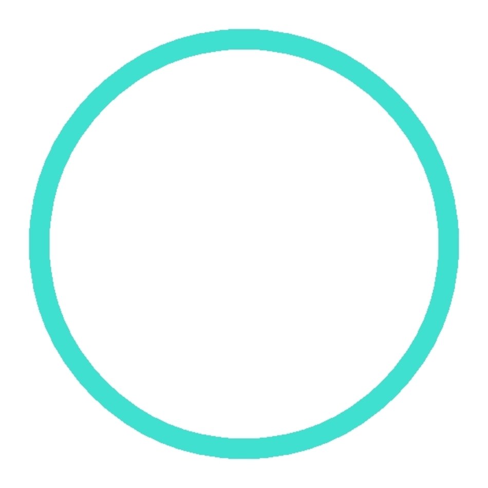 Turquoise Circle Clip Art N2