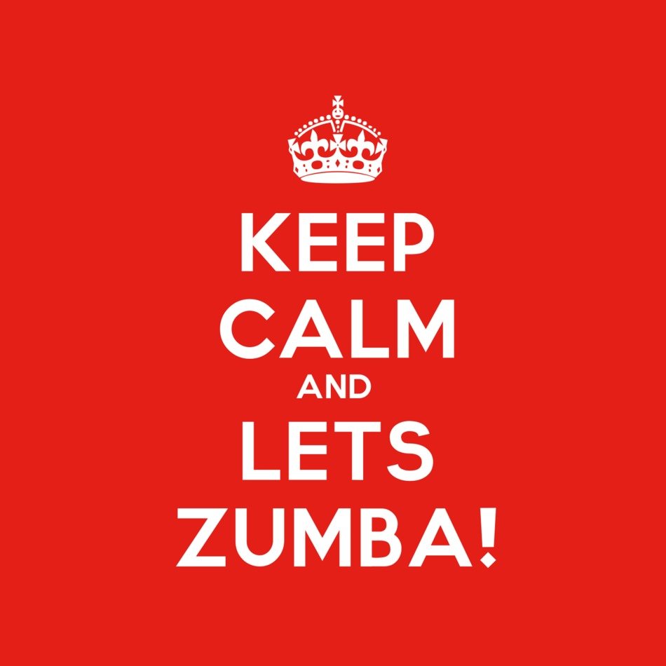 poster keep calm and let's zumba