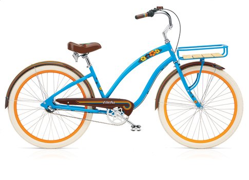 blue bike on a white background