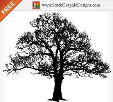 Tree Silhouette Vector Art