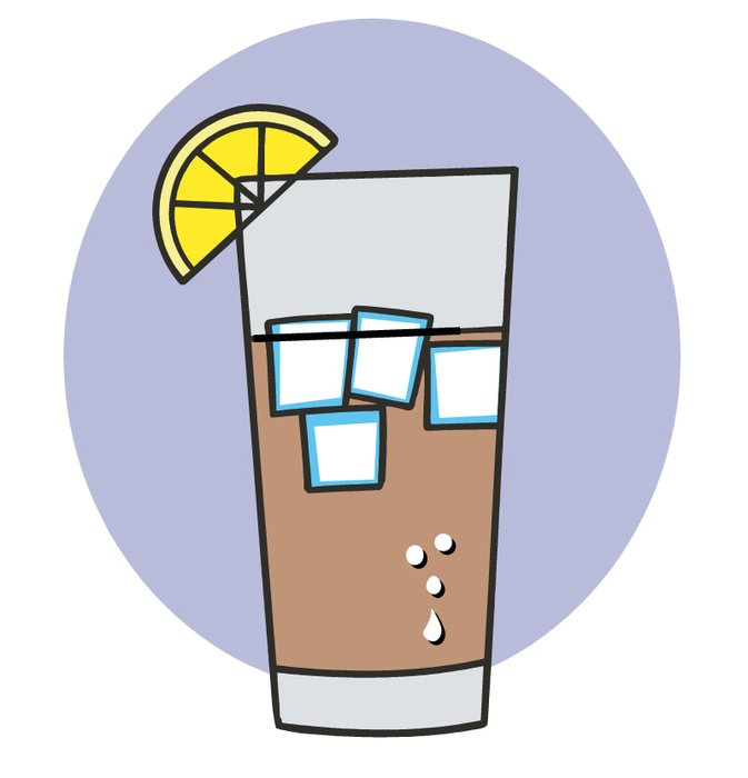 Iced Tea as a graphic illustration