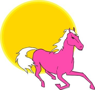 Running Horse Clip Art N39