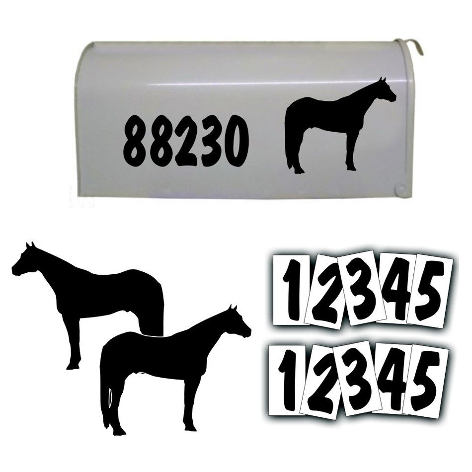 horse decals for trailer design