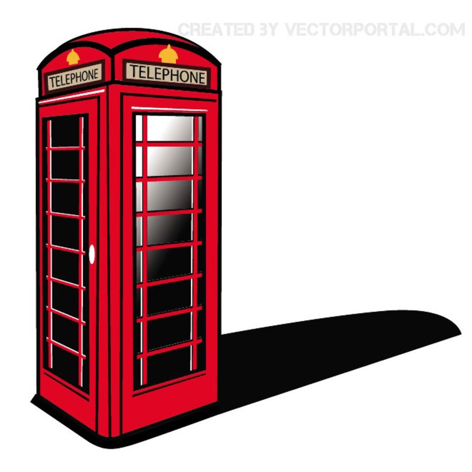 London Phone Booth Clip Art N3