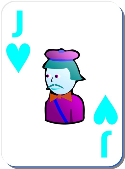painted sad joker on the map