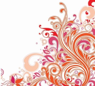 Floral Design Vector Art N3