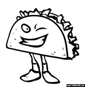 Taco Coloring Pages N2