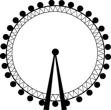 London Eye Cartoon Clip Art