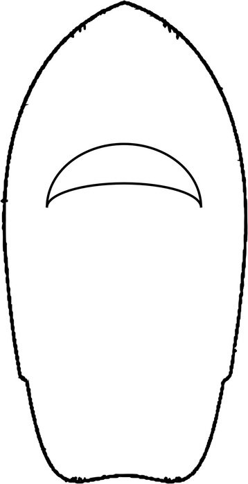black Outline of boat