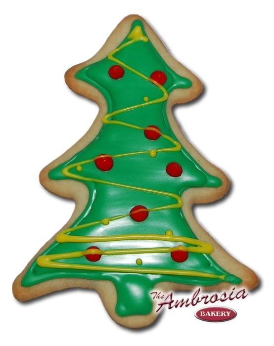 Christmas Tree Cut Out Cookies