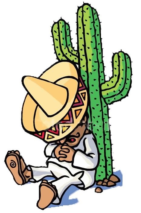 Clipart of Mexican Siesta