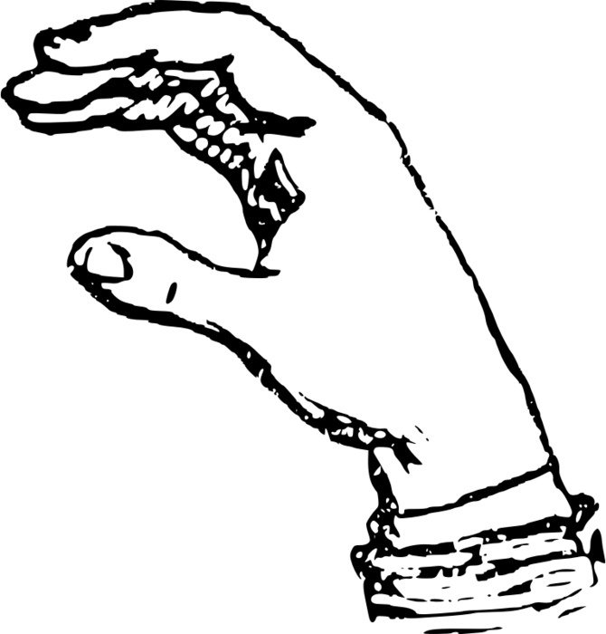 Deaf hand drawing