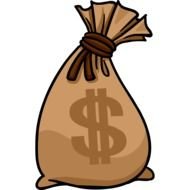 Bag of money clipart