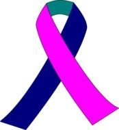Black Cancer Ribbon Clip Art N8