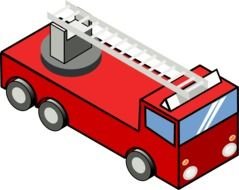 red Fire Engine drawing