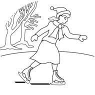Ice Skating Coloring Pages N4