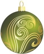 Gold green ball Clip Art drawing