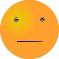 Smiley Face orange drawing