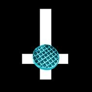 fungal infection symbol on a black background
