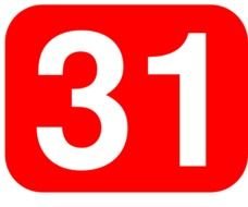 Number 31 Clip Art N8