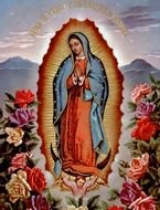 Virgen De Guadalupe as a graphic illustration