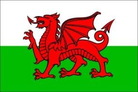 Cymru Flag Clipart drawing