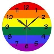 Large Black Wall Clock