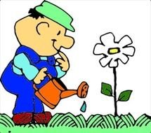 Planting Flowers Clip Art Water