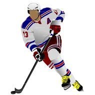 Hockey Player Clip Art N31
