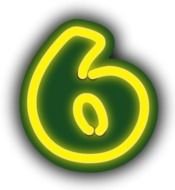 Number 6 Clip Art N37