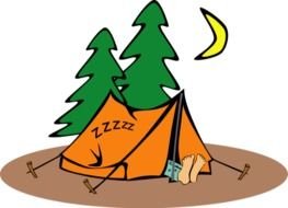 Cartoon Camping Clip Art N21