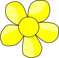 Yellow Flower Clip Art N43