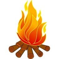 Campfire Cartoon Clip Art N15