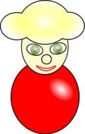 roly-poly toy, drawing