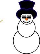 Snowman as a picture for clipart