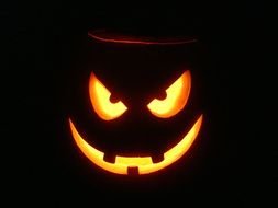 Scary Pumpkin as a graphic illustration