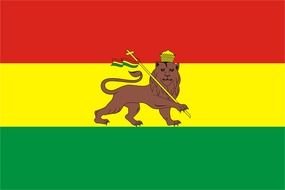 Ethiopia Flag darwing