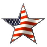 Red White And Blue Flag With Star