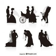 Wedding Silhouette Clip Art N7