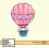 Hot Air Balloon Clip Art Free N29