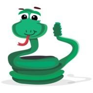 Cartoon Rattlesnake drawing