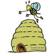 Cartoon Bee Hive Clip Art N20