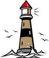Cartoon Lighthouse Clip Art N6