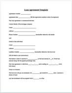 Money Loan Agreement Template