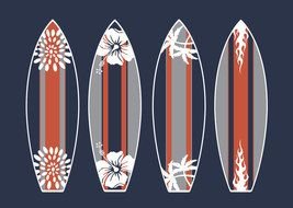 wallpaper with surfboards