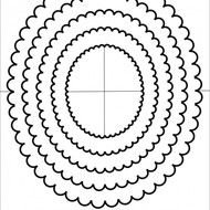 Scalloped Frames Templates N4